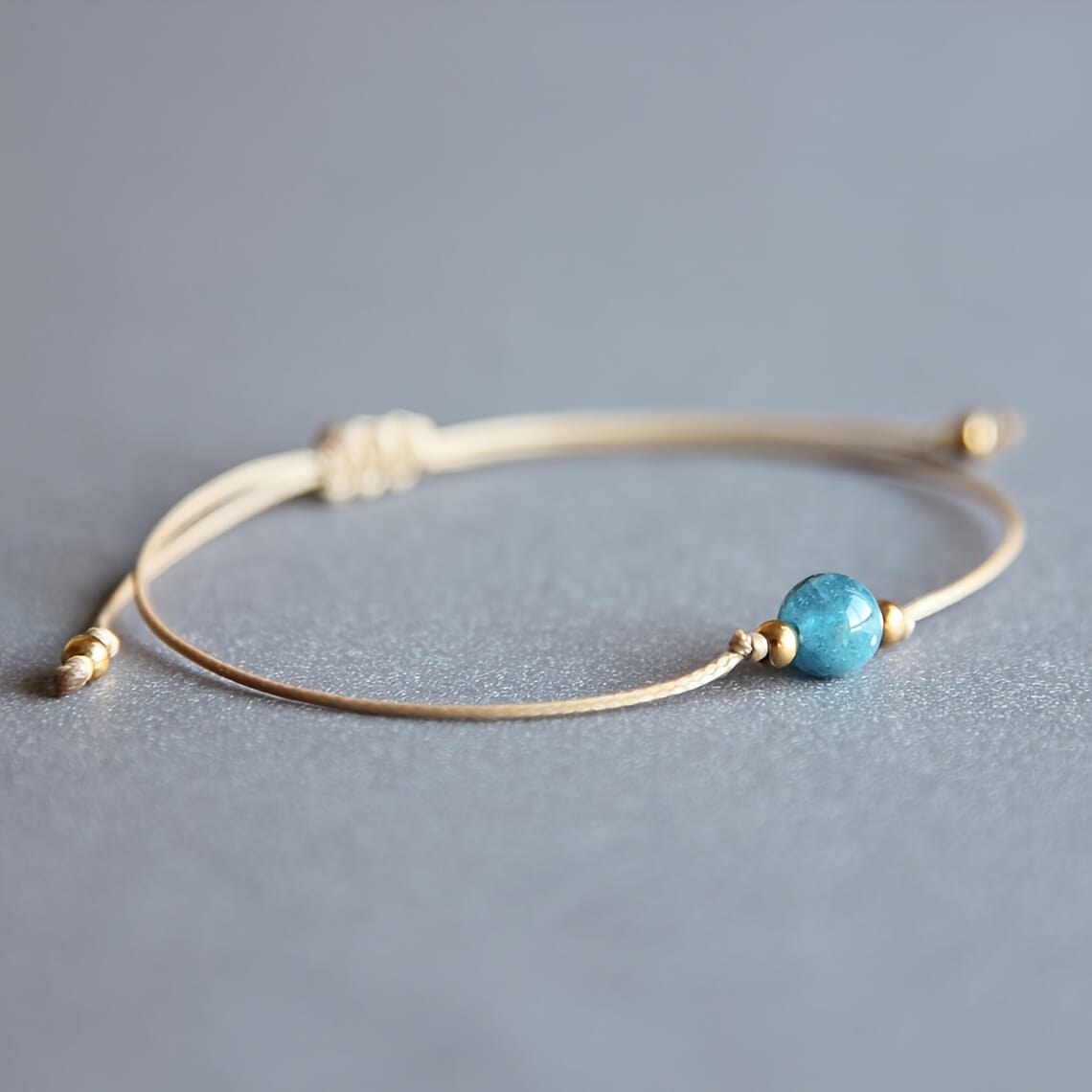 Natural Blue Apatite Bracelet