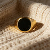 Minimalist Enamel Copper Fashion Ring