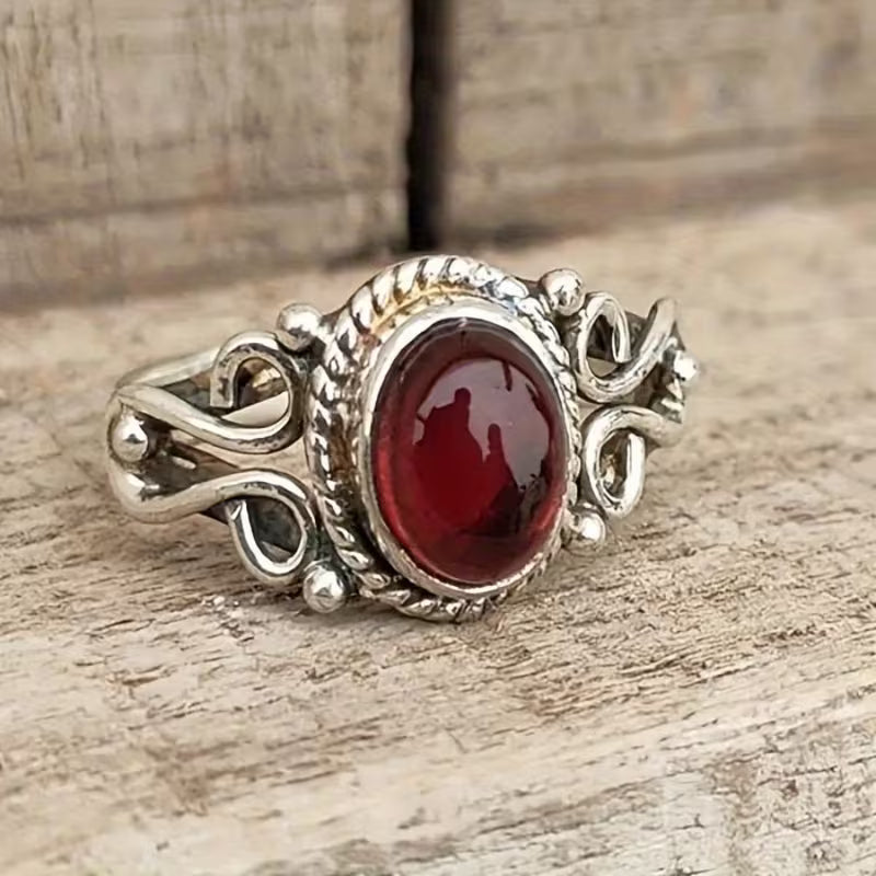 Vintage Lab Ruby Unisex Ring