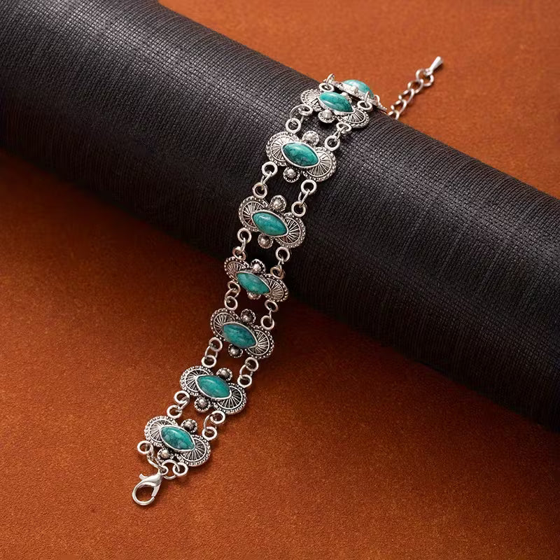 Vintage Bohemian Turquoise Bracelet