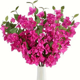6-Piece Artificial Bougainvillea Flower Stems Set