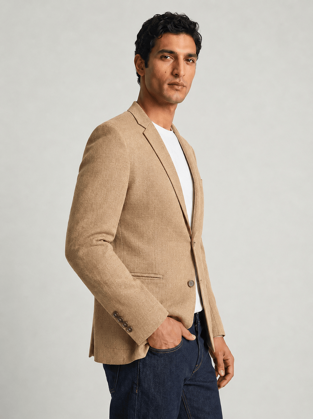 The Handloom Brown Blazer – Racewear Edition