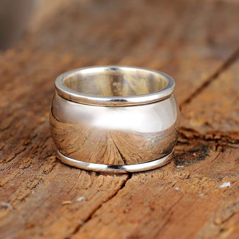Vintage Minimalist Wide Rings