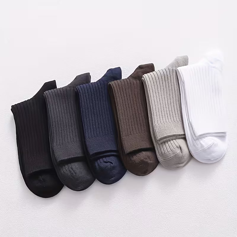 Men's Breathable Crew Socks – All-Season Comfort & Performance