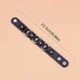 Punk Skull PU Leather Bracelet