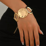 Geometric Hollow Circle Metal Bracelet