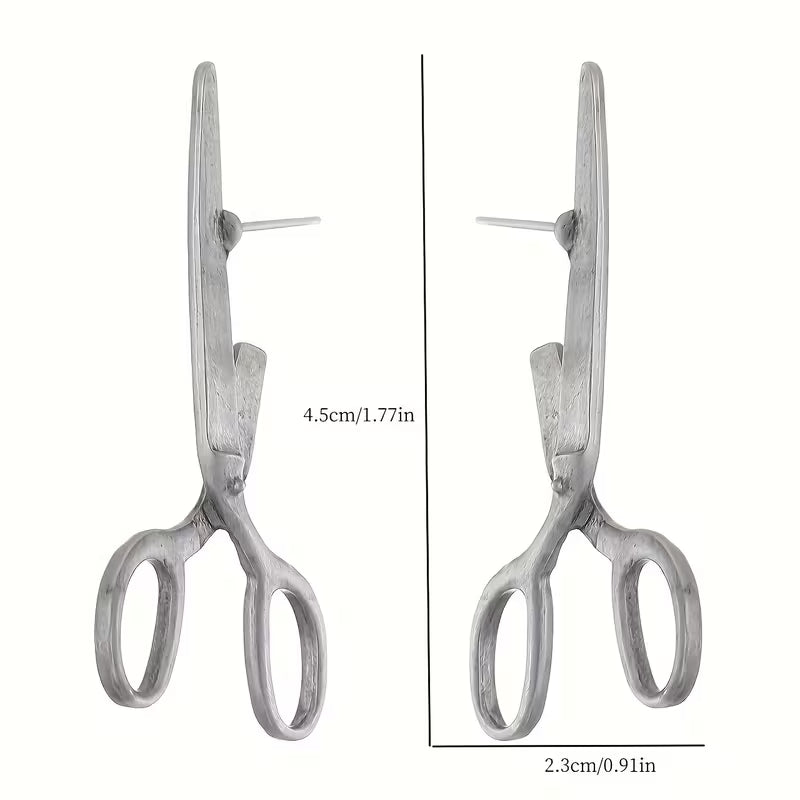 Minimalist Irregular Vintage Metal Earrings