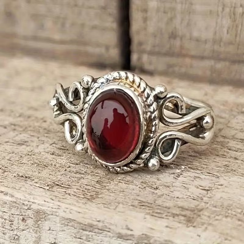 Vintage Lab Ruby Unisex Ring