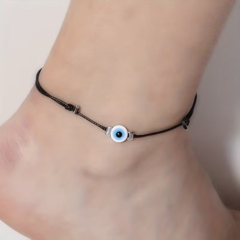 Simple Style Acrylic Lucky Eye Anklet