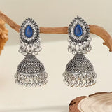 Pair of EuropeanAncient Silvery Earrings