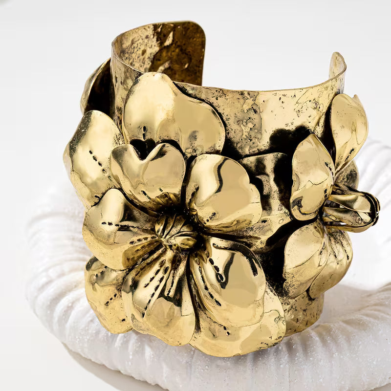 Floral Cuff Bracelet