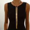 Vintage Y-Shaped Tassel Snake Chain Necklace