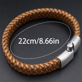 Vintage Braided PU Leather Bracelet