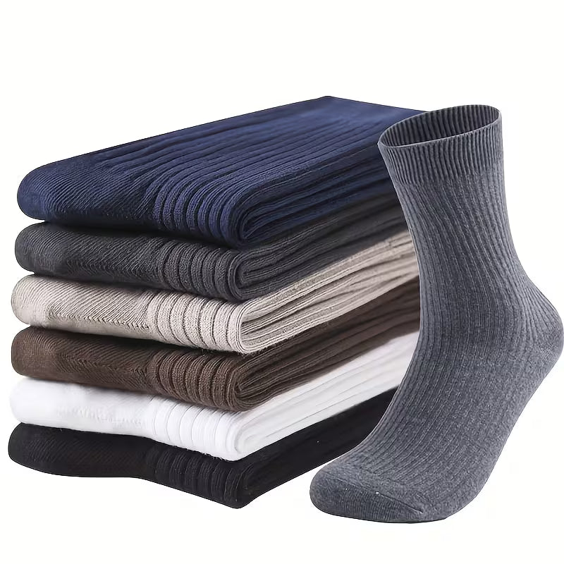 Men's Breathable Crew Socks – All-Season Comfort & Performance