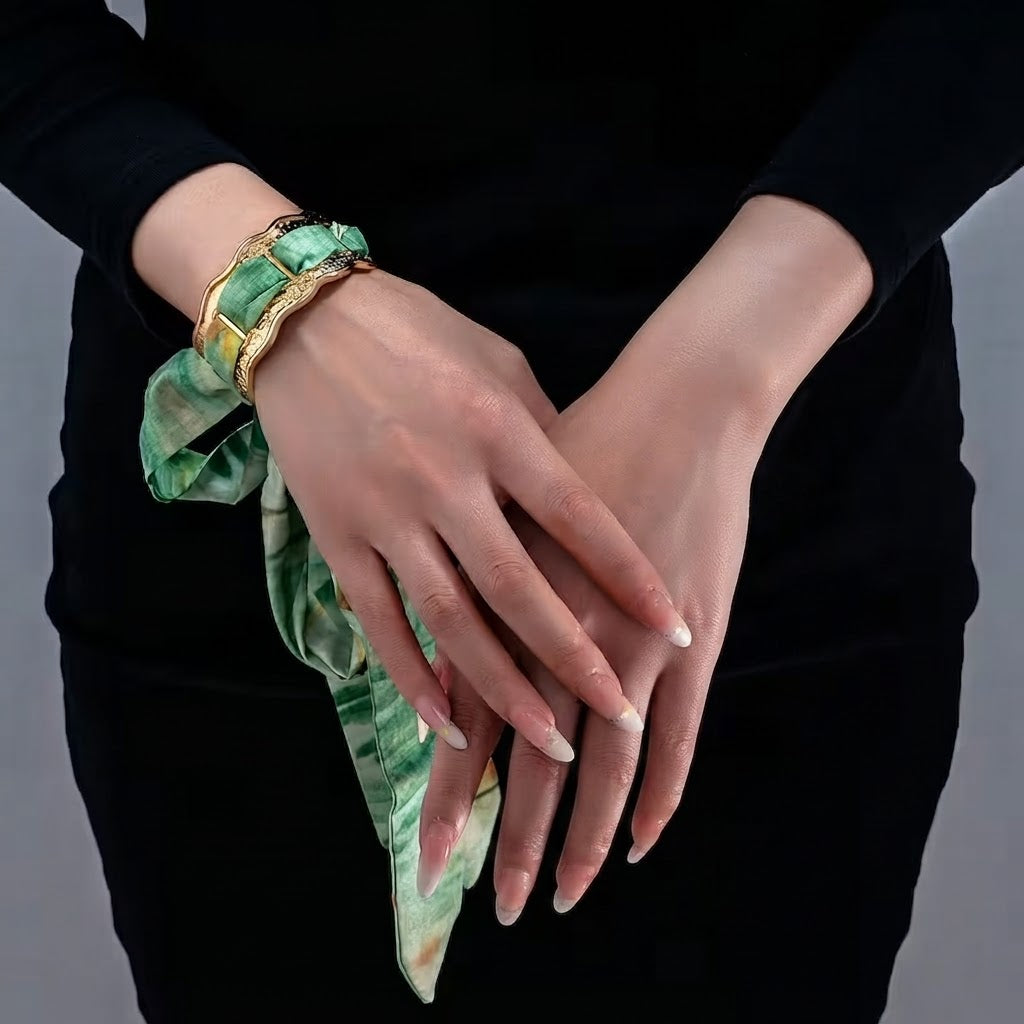 French Boho Scarf Bracelet