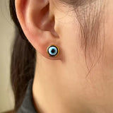 Cat Eye Earrings, 18K Plated, 316 Stainless Steel