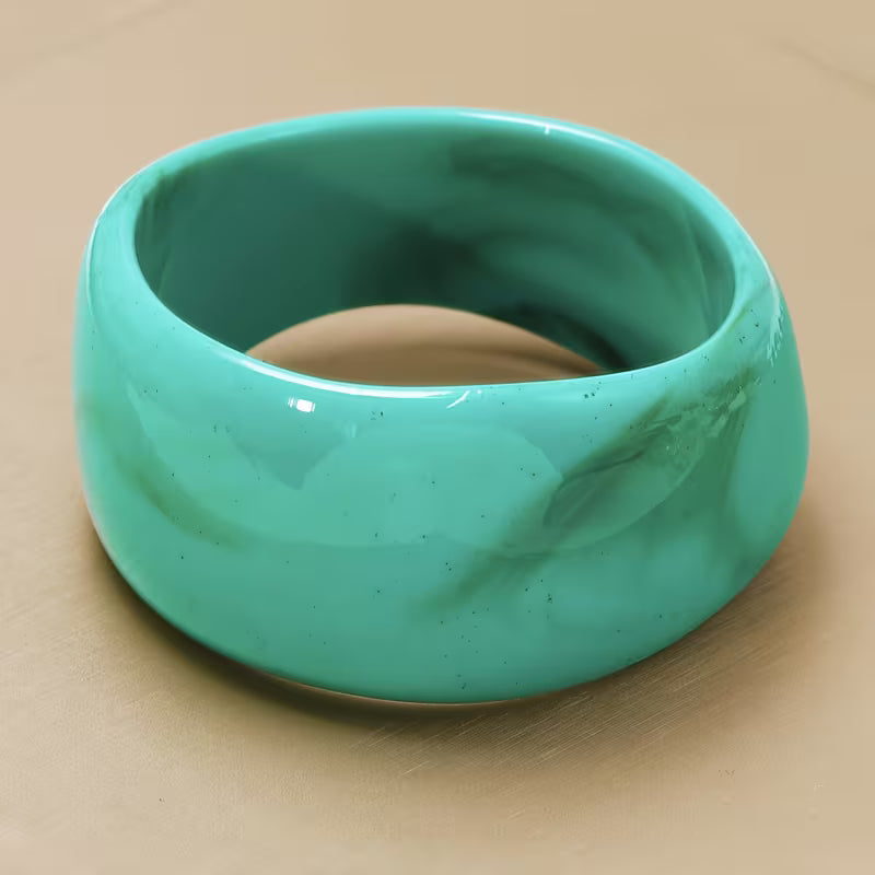 Colorful Jelly Acrylic Wide Bangle