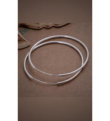 Sterling Silvery Elegant Korean Minimalist Versatile Hoop