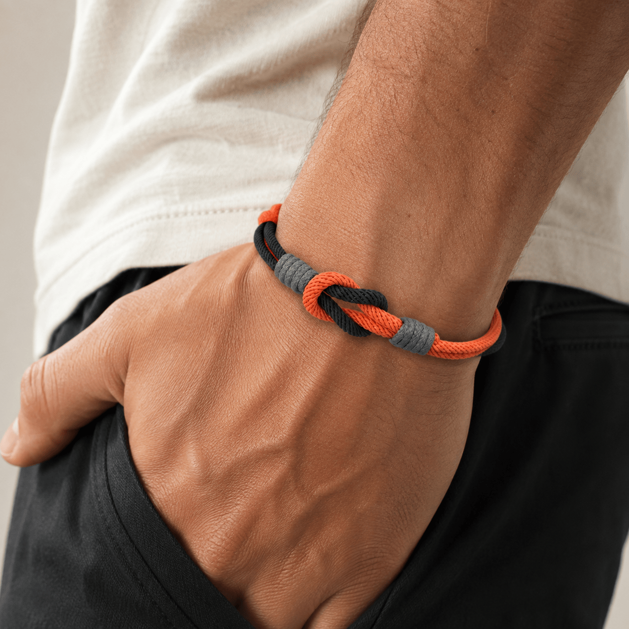 Minimalist Braided Knot Bracelet