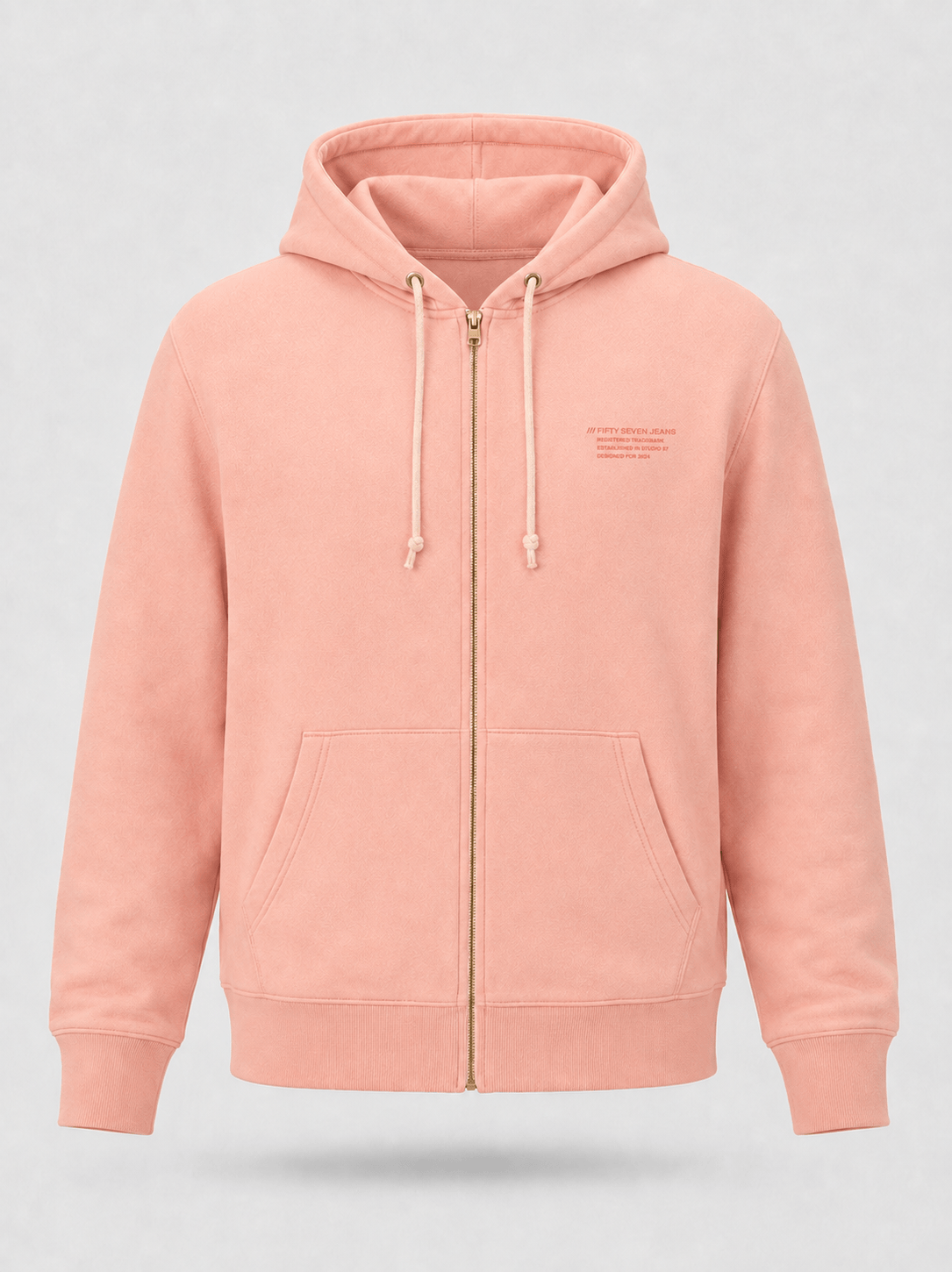 Heavy Zip Front Hoodie