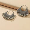 Bohemian Fan-Shaped Hollow Hoop Earrings