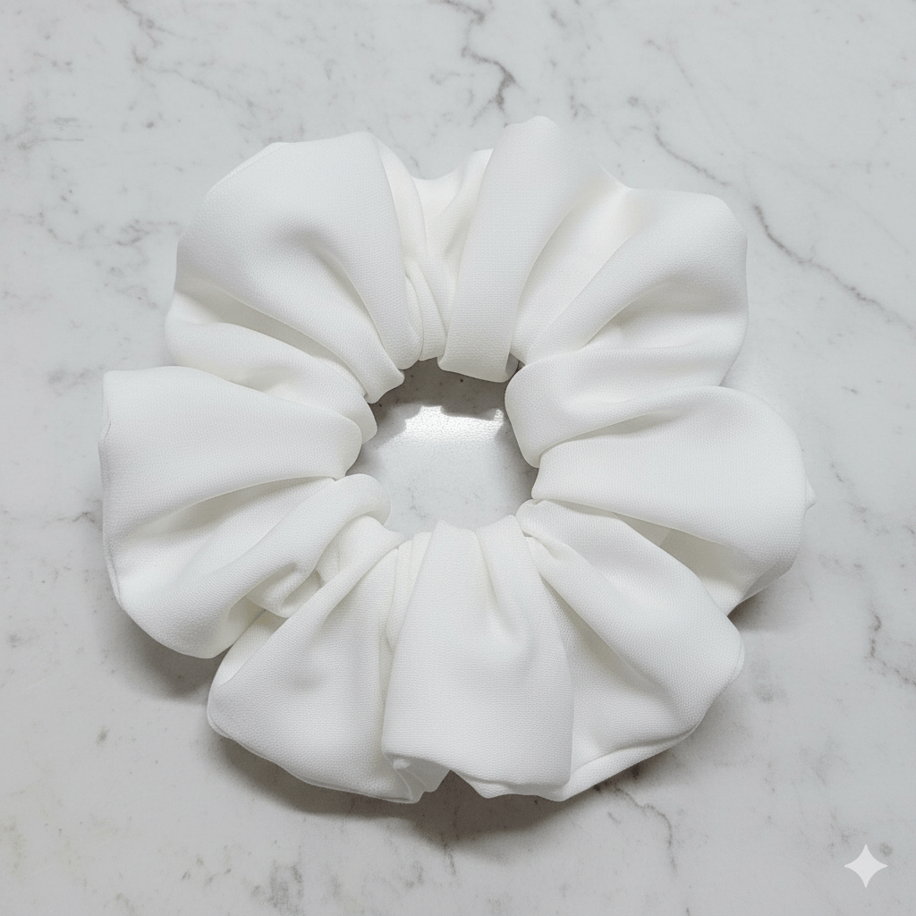 White Scrunchies
