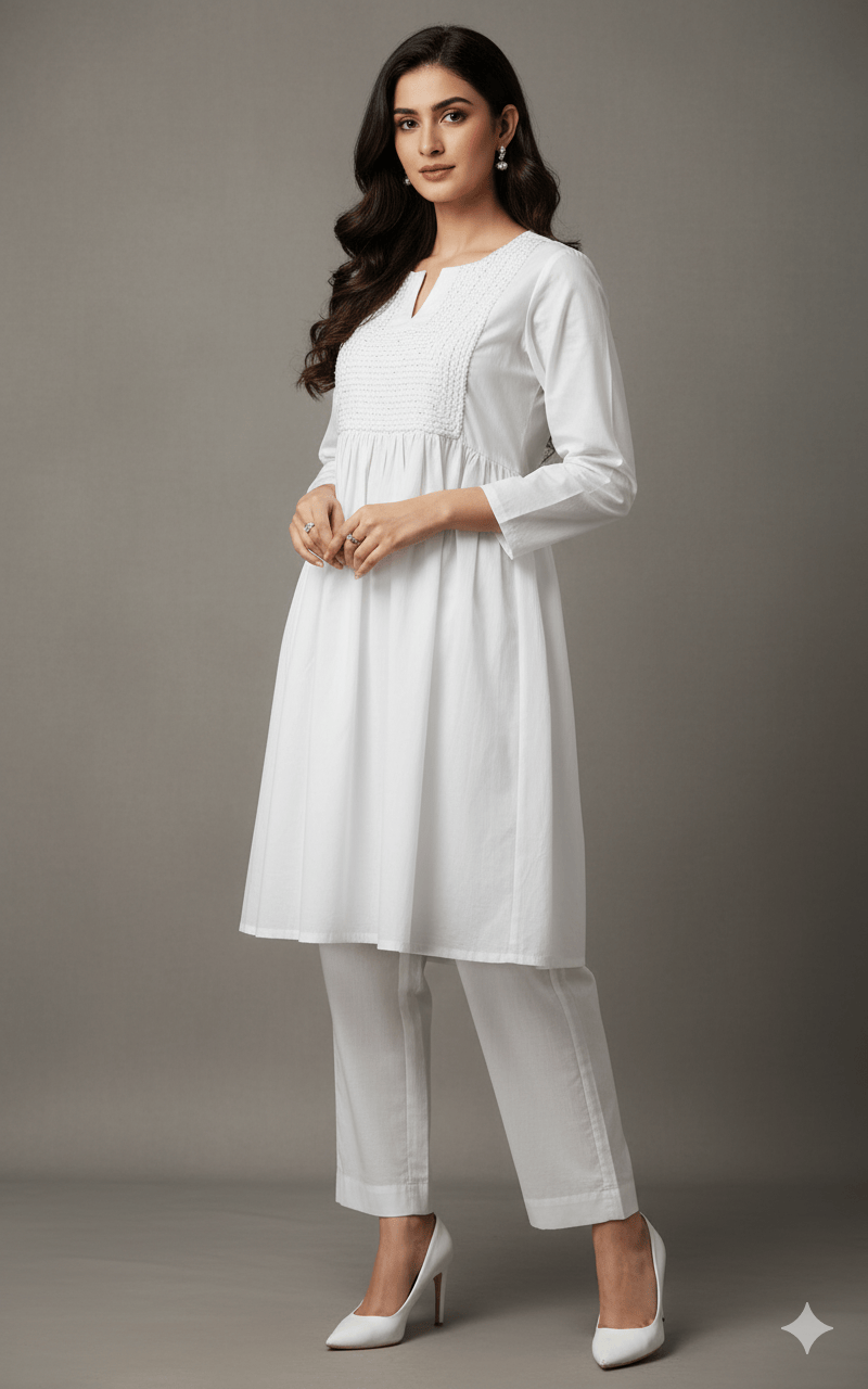 Classic White Kurta Set