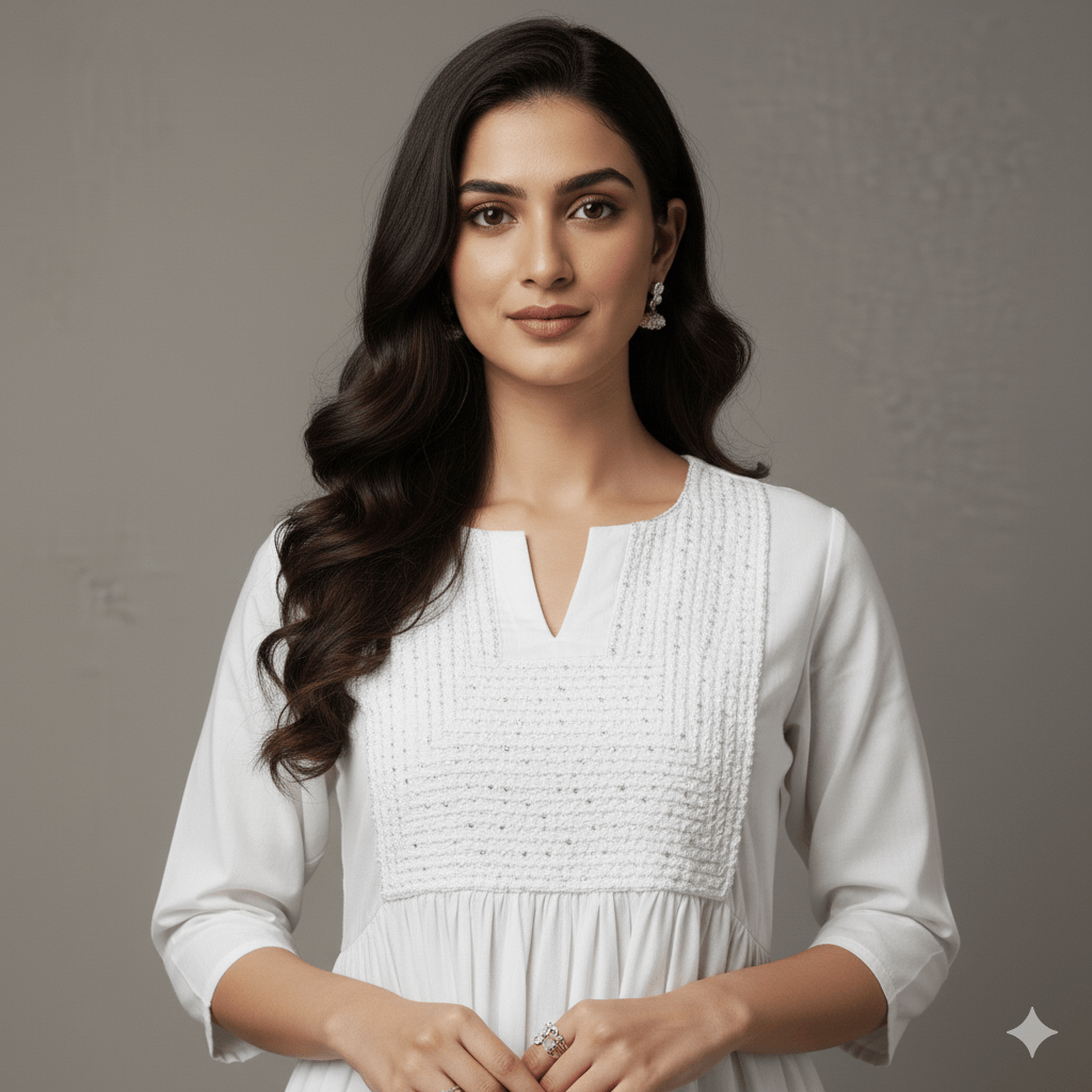 Classic White Kurta Set