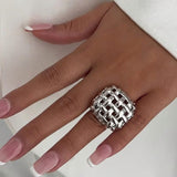 Fashion Minimalist Style Openwork Ring
