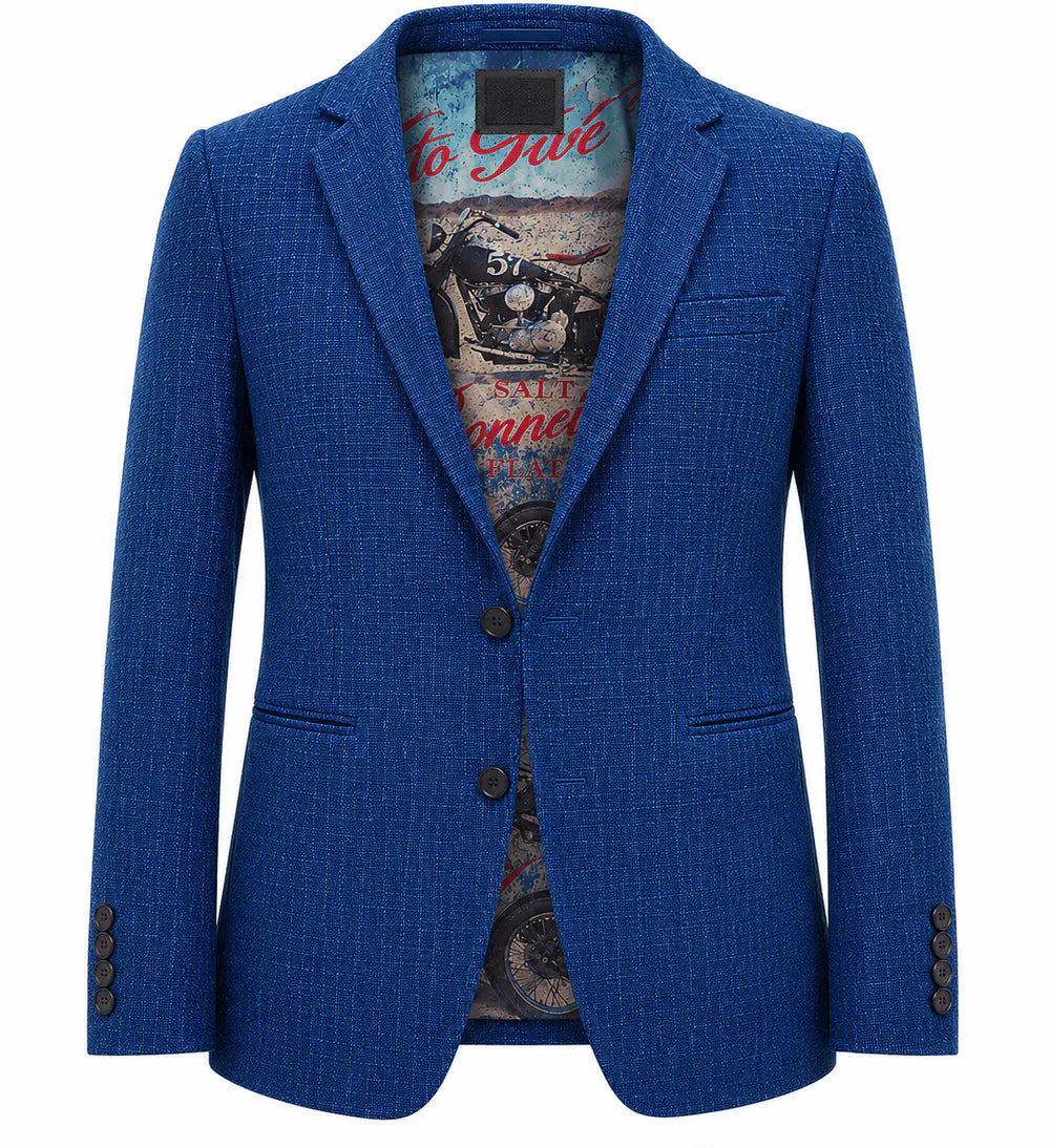 Men's Organic Indigo Dye Sporty Blazer