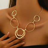 Hollow Circle Pendant Necklace