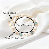 Freshwater Pearl & Amazonite Flower Bracelet