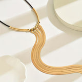 Vintage Y-Shaped Tassel Snake Chain Necklace