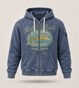 Vintage Flying Tiger Zip Hoodie