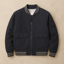 100% Cotton Twill Bomber Jacket