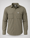 Men's Olive MilitaryCargo Shirt