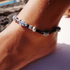 Vintage Double Layer Feather Anklet – Bohemian Adjustable Ankle Chain