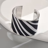 Geometric Zebra Bracelet