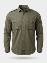 Men's Olive MilitaryCargo Shirt
