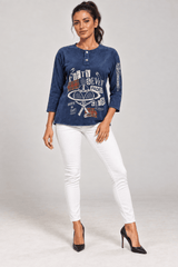 Fifty Seven Padel Denim Top - Women's Winter Edition