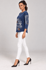 Fifty Seven Padel Denim Top - Women's Winter Edition