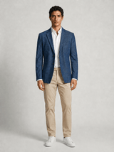 Classic Blue Tencel Blazer