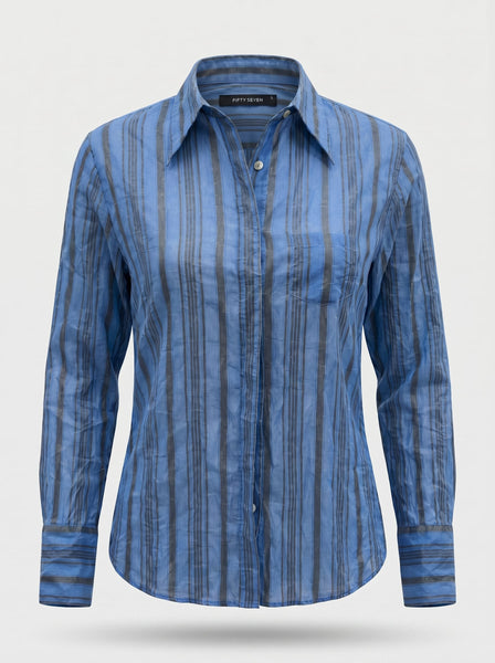 Blue Striped  Shirt