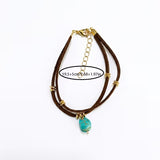 Vintage Bohemian Turquoise Charm Bracelet
