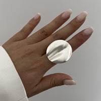 A Stylish Ring With A Shiny Golden Surface