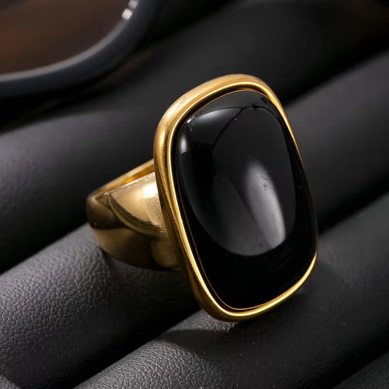 Stylish Stainless Steel Statement Ring