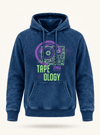 Graphic Denim Hoodie