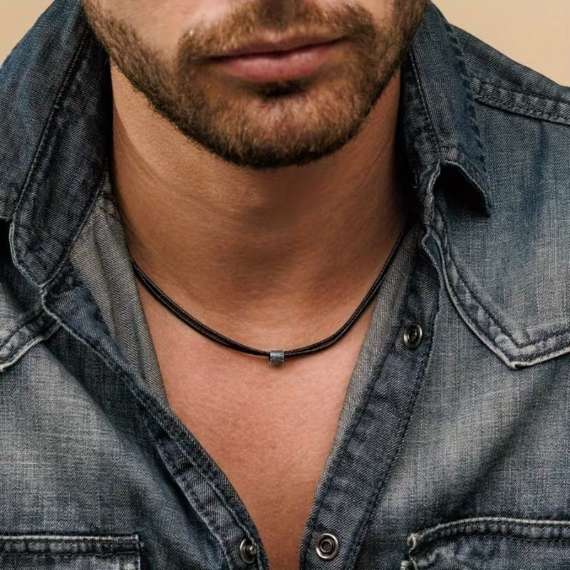 Minimalist Men’s Metal Chain Necklace