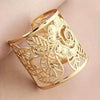 Hollow Rose Flower Open Bracelet
