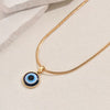 Evil Eye Blue Eye Pendant with Snake Chain,